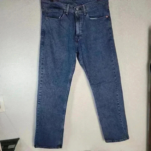 Levis 505 Sz 34x29.5 Blue Jeans - Picture 1 of 9